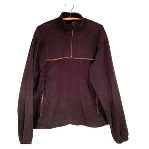 Harley-Davidson Black Half-Zip Ribbed Pullover